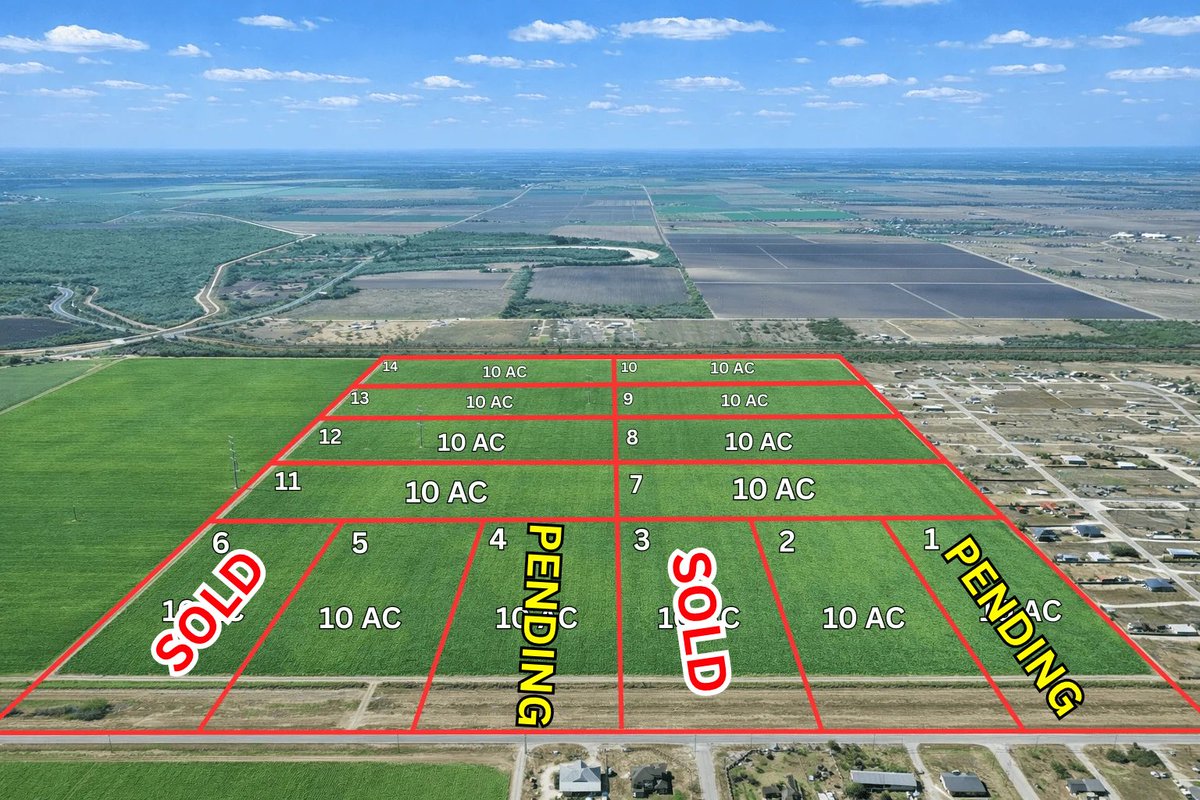 Victory_LandTX's tweet photo. 🍀 $189,900 for 10 Acres in La Feria, TX – Easy Owner Financing! 🍀

10 acres with no HOA, paved access &amp; flexibility to build when you're ready.

Easy Owner Financing Available!
From $1,873/mo.

📲 (806) 606-0824 https://t.co/iX23t4Rurf
