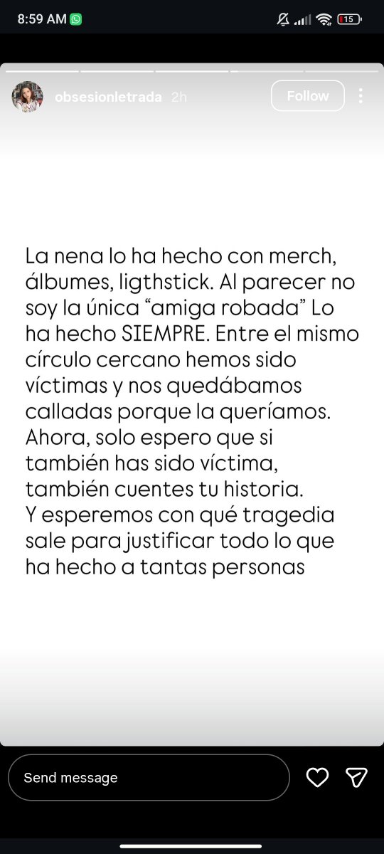itsmelicbm's tweet photo. Esta creadora de contenido colombiana se ha encargado de jugar con el sueño de muchas Armys, es una estafadora. Muchas chicas vinieron de otros países por el tour y ella no tiene ninguna boleta. Por favor compartan, esto no puede seguir pasando #BTScolombia #Estafa #ArmyColombia https://t.co/PxAtwRt0XM