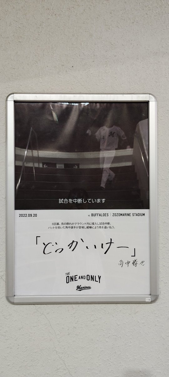 MarineWinners's tweet photo. 角中お疲れ様でした。いつも真剣な眼差しで試合に臨む姿は正にプロフェッショナルでした。技術以外にもプロを感じた選手の引退は寂しいけど今度は若手選手に伝えて欲しいと思います。

#chibalotte #千葉ロッテマリーンズ #角中勝也 https://t.co/zfp7r0LBX0