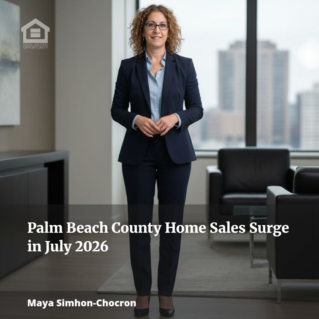 MS_Chocron's tweet photo. Palm Beach County Home Sales Surge in July 2026
Let’s connect and talk about the latest insights in the industry! #FloridaRealEstate #DownsizeInStyle #UpStyleLiving #FloridaLifestyle https://t.co/7nhs9bBimf