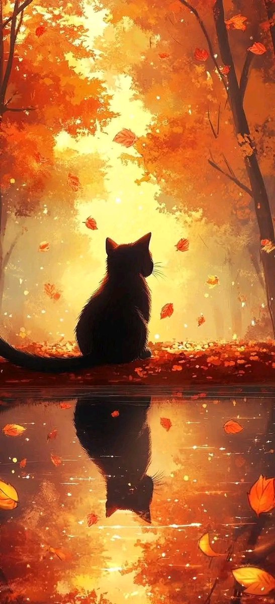 Tiofelino's tweet photo. Hilo de fondos de pantalla: Otoño y michis. Toma el que gustes o los que gustes 🍁🐱🐾 https://t.co/b6GUWczGWI