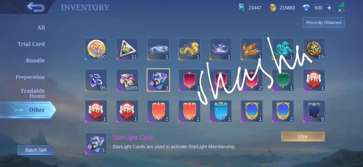 thashaverse's tweet photo. ⭐️ WANT TO SALE ⭐️
STARLIGHT CARD BASIC OKTOBER — HAYABUSA 37.000

𑣲 digift dari akun pribadi
𑣲 delay 7-8 hari
𑣲 trusted 100%

🔖 #wts #mlbb #mole #slcard #zonajajan #zonauang https://t.co/ZUXss0R5hf