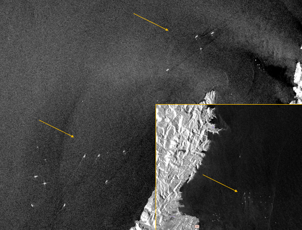 commoditycurate's tweet photo. 🚢 - October 1 saw some of the busiest action yet in the Strait of Hormuz visible via satellite 

#oott https://t.co/uEYgPQx62S