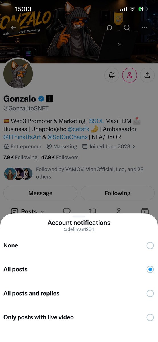 defiman1234's tweet photo. @GonzalitoSNFT I’m following with notis on…can I receive new month blessings from
You super Dad https://t.co/4NWenFp2yz