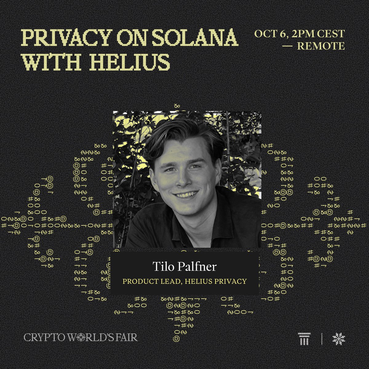 SuperteamBLKN's tweet photo. Tilo leads product at @HeliusPrivacy, bringing programmable privacy to Solana without giving up its performance.

On Tuesday, he's running a workshop on why Solana needs privacy, what it makes possible, and how programmable Solana Privacy Rings work. You'll leave with concrete use cases and ideas for what to build.

Tuesday, 2PM CEST. Remote and open to everyone.