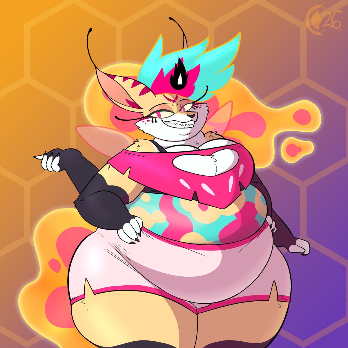 ChocEnd's tweet photo. Octummber Day 2: Welcome
There's no sight more welcoming than the empress of gluttony herself! https://t.co/nZY7Agu6Kx