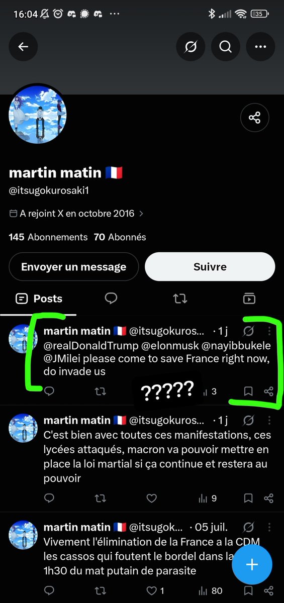 fan2aelita_'s tweet photo. Ferme ta gueule sale nazi de merde. https://t.co/tYyIQM4YbM