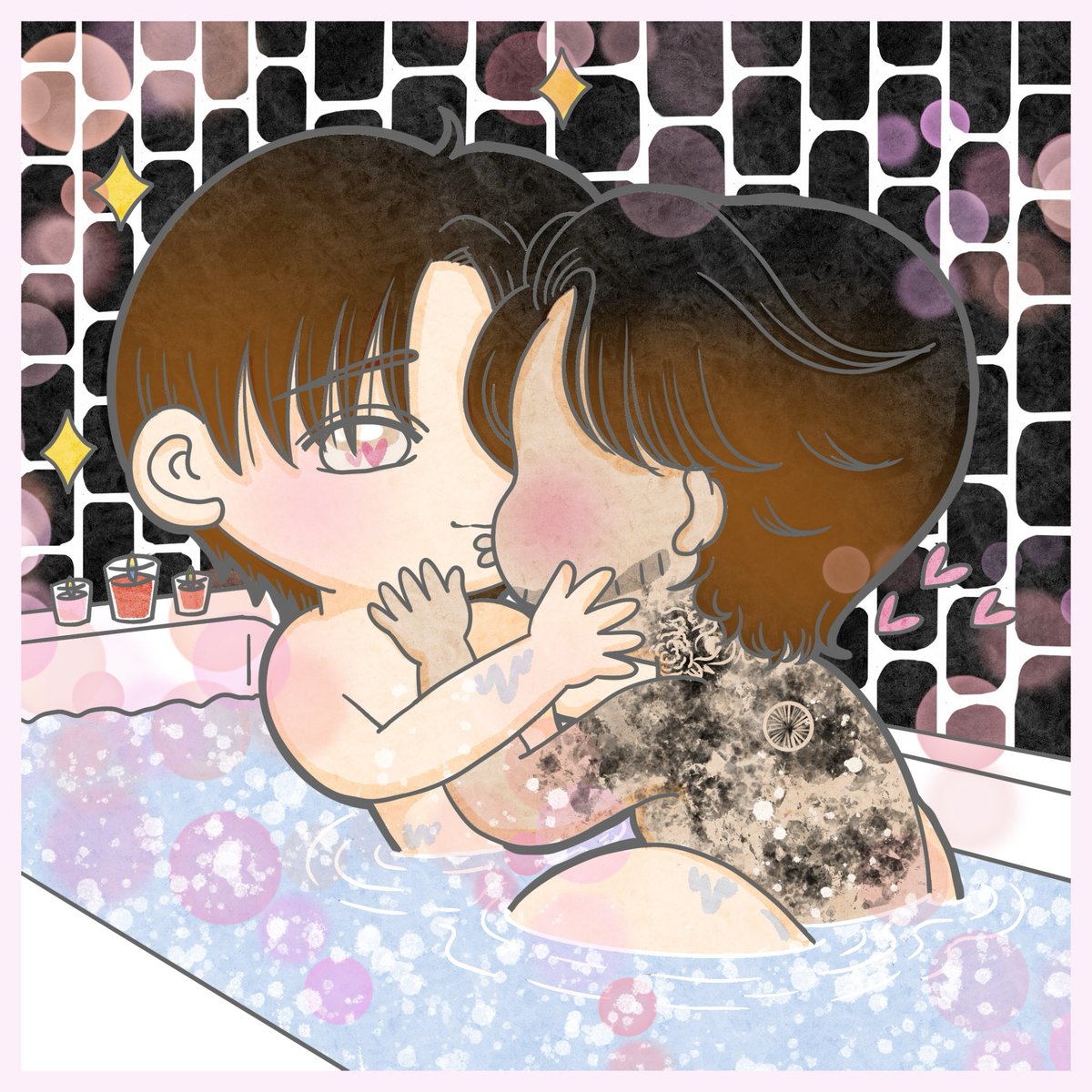 SunnyrainHCN's tweet photo. The two of them locked in a passionate kiss in the bathtub, completely lost in each other.❤️‍🔥❤️‍🔥❤️‍🔥
Even though they’re together every single day, they still crave each other so deeply.
Their love is both so pure and incredibly sensual.🫣

#HiroakiRyota #sunnyrainHCN https://t.co/CvBMChXEDo