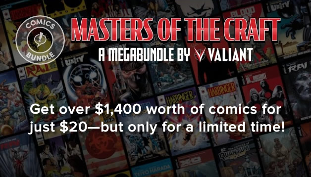 ValiantComics's tweet photo. LAST HOURS! โฐ๐
Donโt miss the Masters of the Craft MegaBundle! Get over $1,400 worth of Valiant comics for just $20โbut only for a limited time.
Grab the bundle before the offer ends!
๐ Get it on https://t.co/lx1wBL6Tk9
#ValiantComics #HumbleBundle #MastersOfTheCraft https://t.co/PaLfTnug0r