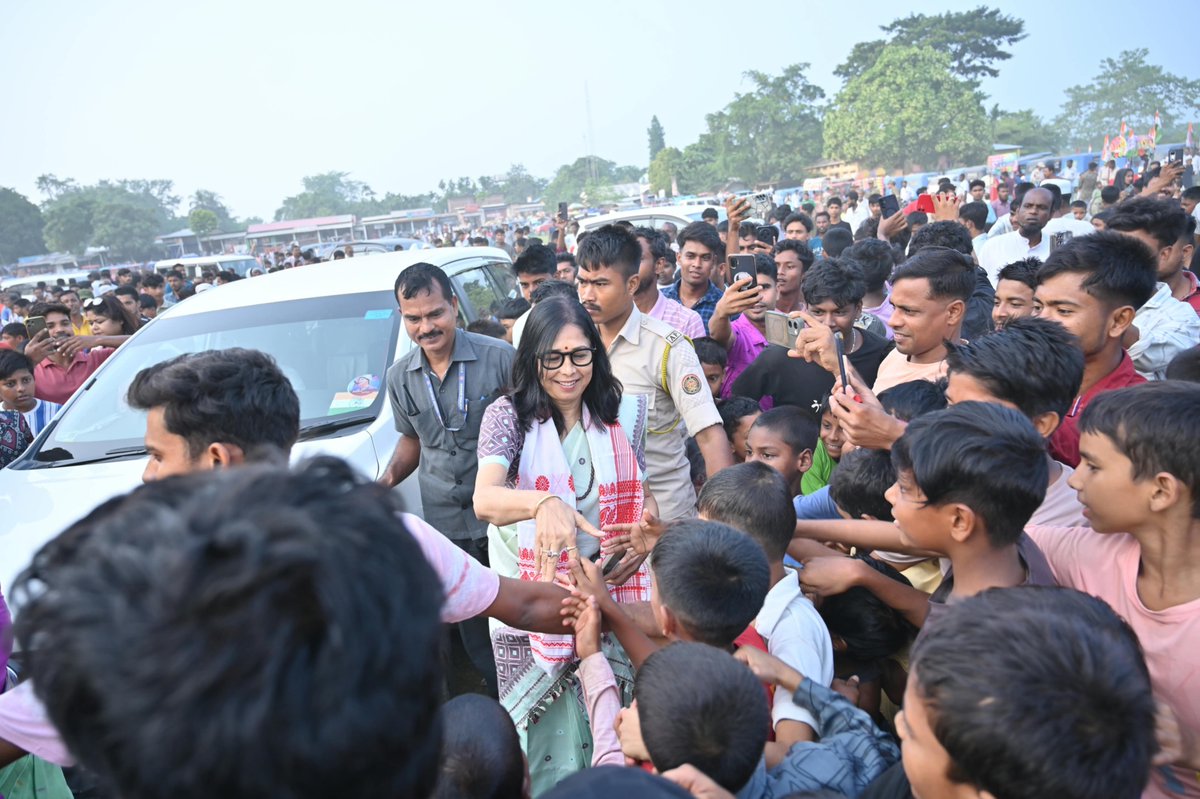INCAssam's tweet photo. Today, the overwhelming turnout at the Congress election campaign meeting held at Nagabandha under the Lahorighat LAC reflected a strong public sentiment.

The people of the Nagaon Lok Sabha constituency have once again stood firmly for unity, harmony, democracy and development. The massive gathering at Nagabandha sent a clear message — people do not want the politics of communal division; they want peace, harmony and inclusive development.

The meeting was attended by Former Chhattisgarh Chief Minister , AICC General Secretary and in-charge of Assam Shri @bhupeshbaghel ji, APCC President Shri @GauravGogoiAsm ji , AICC Secretary and Assam Co-in charge Shri @manojchauhanmp ji, former CLP leader Shri @DsaikiaOfficial ji , AJP President Shri Lurinjyoti Gogoi ji,  former MP Shri @ripunbora ji, former MLA Shri Satyabrata Kalita, MLAs Rekibuddin Ahmed, Smt. Bebi Begum ji, Mahila Congress President Smt. @borthakur_mira ji, former MLA Smt. Nandita Das, ji the observers for the Nagaon by-election, Nagaon District Congress President Smt. Runumoni Bora, along with leaders and workers of the District, Mandal and Block Congress Committees and party supporters.

#SibamoniBoraForNagaon
