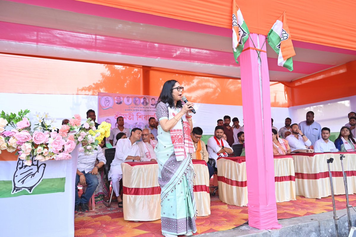 INCAssam's tweet photo. Today, the overwhelming turnout at the Congress election campaign meeting held at Nagabandha under the Lahorighat LAC reflected a strong public sentiment.

The people of the Nagaon Lok Sabha constituency have once again stood firmly for unity, harmony, democracy and development. The massive gathering at Nagabandha sent a clear message — people do not want the politics of communal division; they want peace, harmony and inclusive development.

The meeting was attended by Former Chhattisgarh Chief Minister , AICC General Secretary and in-charge of Assam Shri @bhupeshbaghel ji, APCC President Shri @GauravGogoiAsm ji , AICC Secretary and Assam Co-in charge Shri @manojchauhanmp ji, former CLP leader Shri @DsaikiaOfficial ji , AJP President Shri Lurinjyoti Gogoi ji,  former MP Shri @ripunbora ji, former MLA Shri Satyabrata Kalita, MLAs Rekibuddin Ahmed, Smt. Bebi Begum ji, Mahila Congress President Smt. @borthakur_mira ji, former MLA Smt. Nandita Das, ji the observers for the Nagaon by-election, Nagaon District Congress President Smt. Runumoni Bora, along with leaders and workers of the District, Mandal and Block Congress Committees and party supporters.

#SibamoniBoraForNagaon