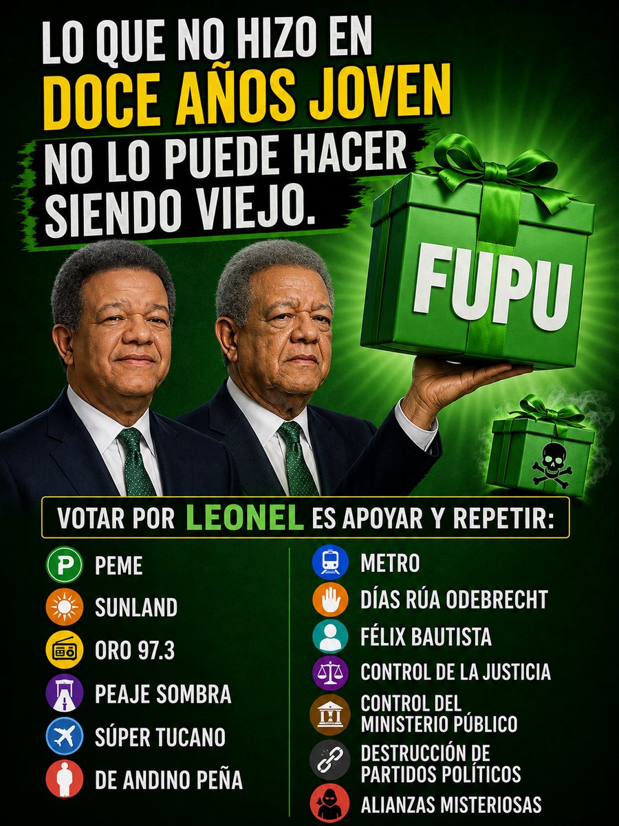 Beraca995348's tweet photo. Lo poco bueno que hizo
Hecho está 
Se hizo CON EL DINERO DE NOSOTROS
Bien caro que nos salió con las sobrevaluaciones
y los HOY FUPUPUSES que se hicieron MULTI millonarios con esos HECHO
Hora hay que evitar que todas esas diabluras impunes vuelvan, para seguir JODIENDO a RD https://t.co/dJy6YPXJaL