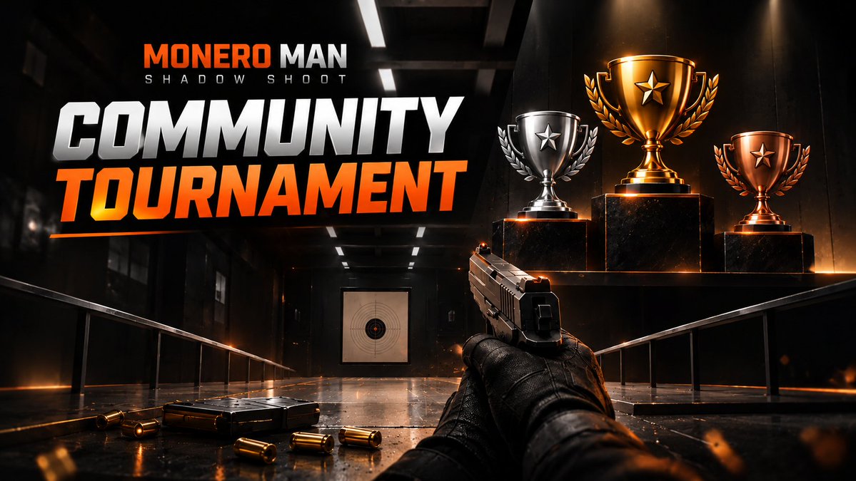 MrXmoner's tweet photo. 🔥 THE SHADOW SHOOT COMMUNITY TOURNAMENT IS COMING.

🎯 1 VS 1 — SINGLE ELIMINATION
👥 Max 16 players
🔫 15 shots per match
🏆 Win → advance to the next round
🥇🥈🥉 Final podium
No teams. No second chances.
Just you, your aim, and 15 shots.
📅 Dates & full tournament details coming soon.
Precision is everything. 🕵️‍♂️
#MoneroMan #ShadowShoot #CommunityTournament #meme #monero #sol #crypto