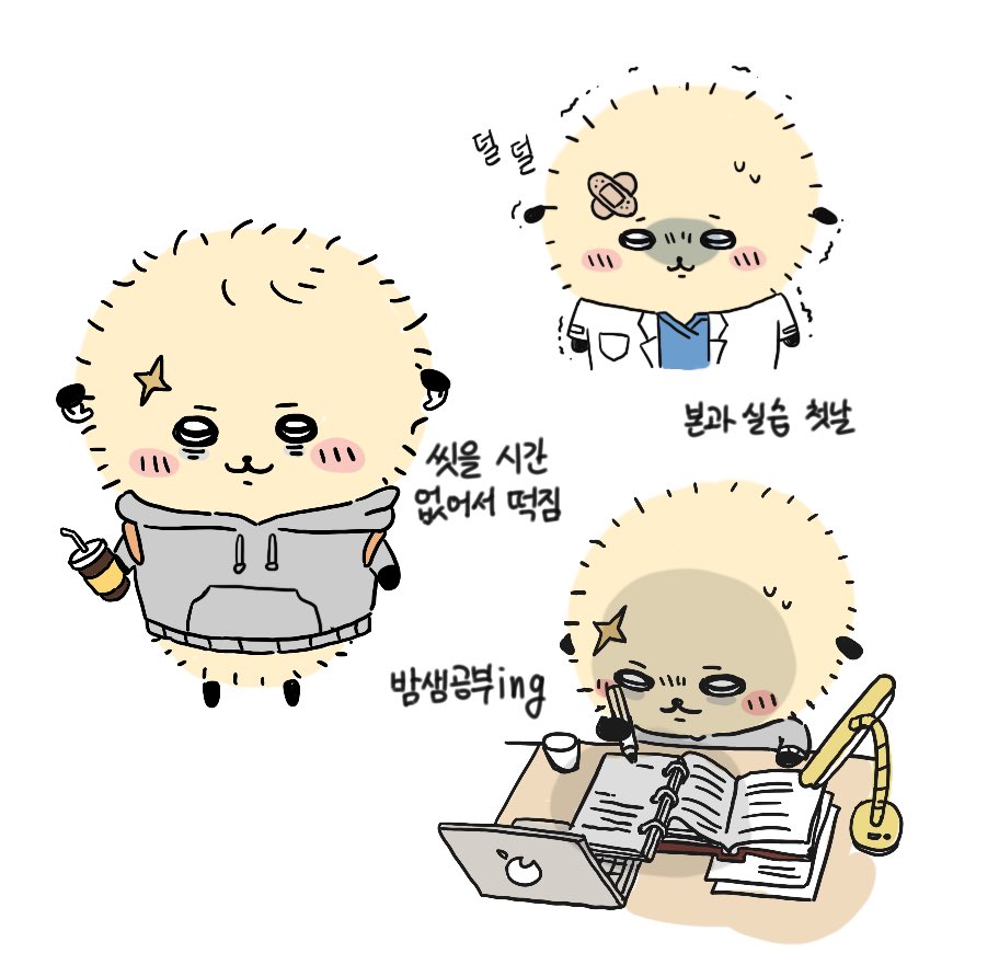 bluekeo1483's tweet photo. 의대생 랏코&amp; 과외받는 치이카와 
#ちいかわ https://t.co/IdXgL0UZwH