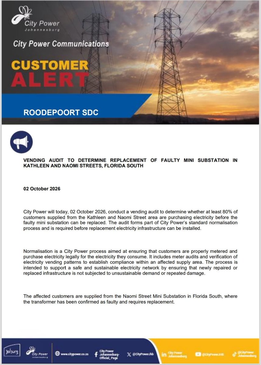 Outage details