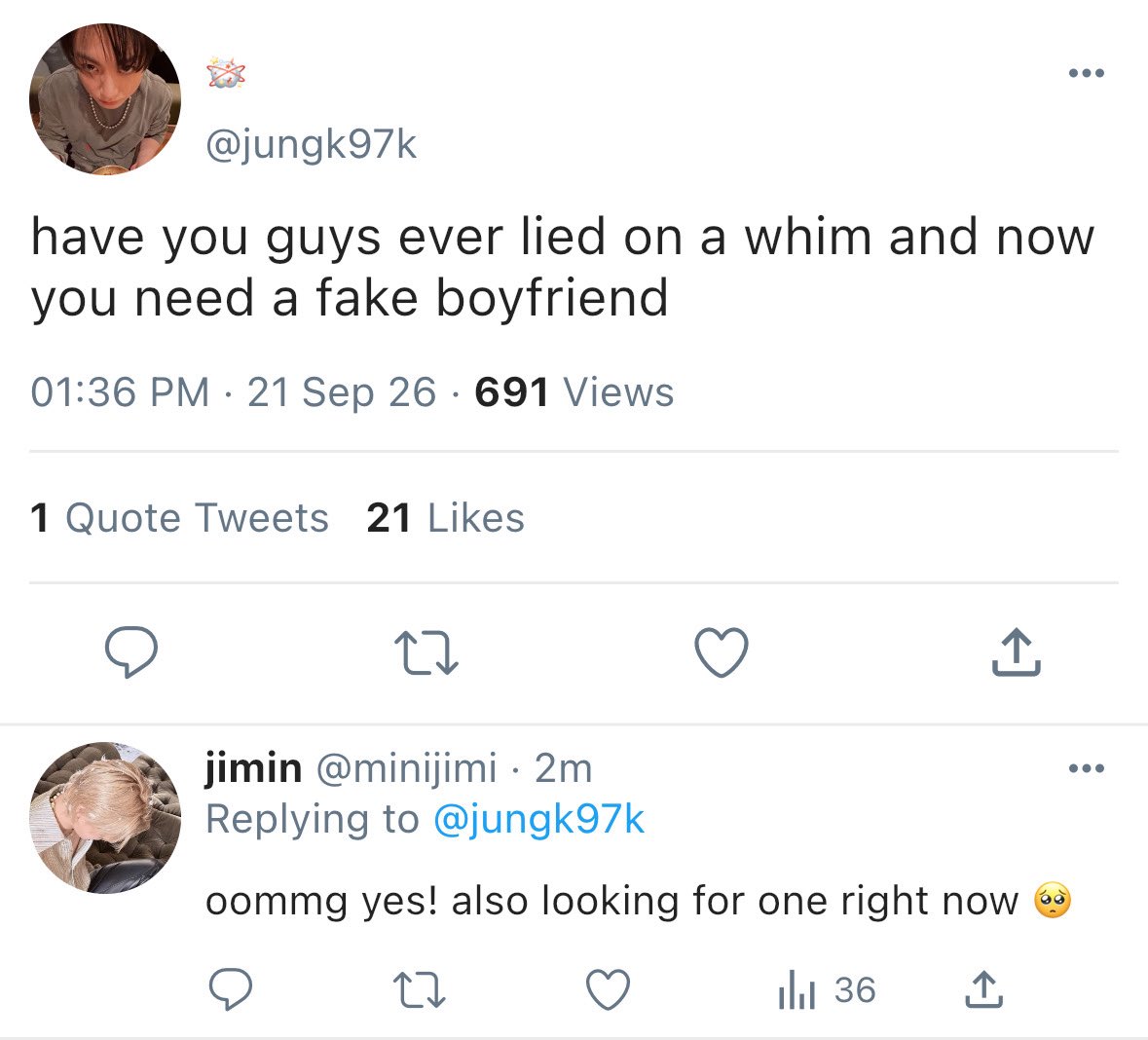 ikisskoomi's tweet photo. jikook au

in which jk needs a fake boyfriend, and jmn doesn't, but jk doesn't need to know that. https://t.co/fSwnz8FnfH