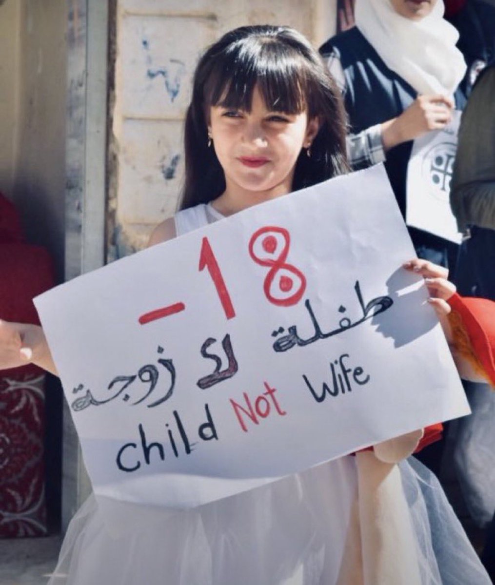 womaneaterir's tweet photo. In my country, Iraq, children as young as nine and, in some cases, even younger are forced into marriage under the cover of religious and legal sanction Children are sexually abused, deprived of their right to education and a dignified life, and reduced to nothing more than- https://t.co/ABrgcprvwg