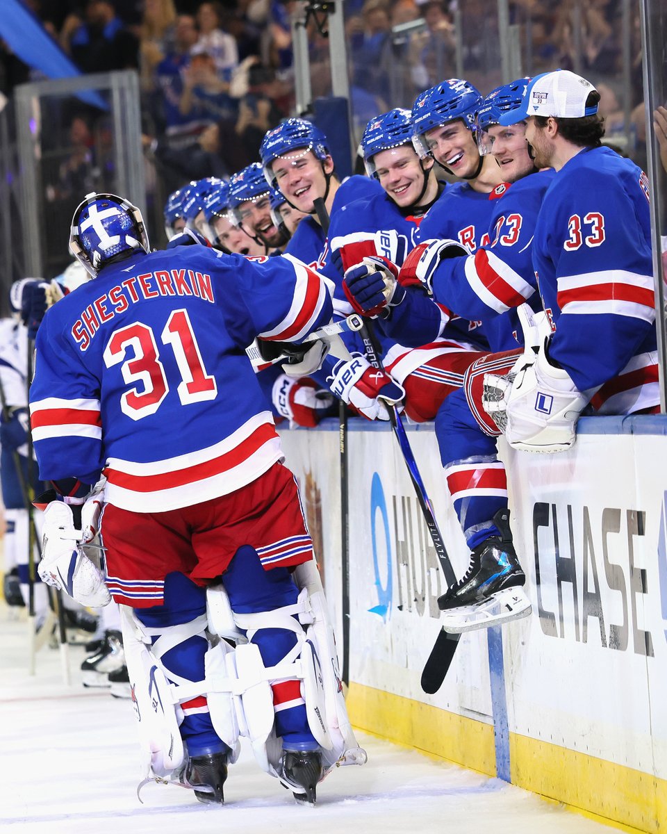 Remember when Igor Shesterkin scored a goalie goal last night?! 🚨

Let's relive it in photos 📸 
 [📷](https://pbs.twimg.com/media/HToZdFZa8AIwubN.jpg) [📷](ht