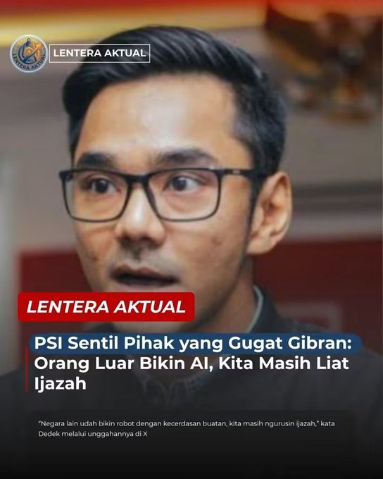 Gendoet3G's tweet photo. Bikin AI itu karena punya Ijasah https://t.co/1haCNIEc5c