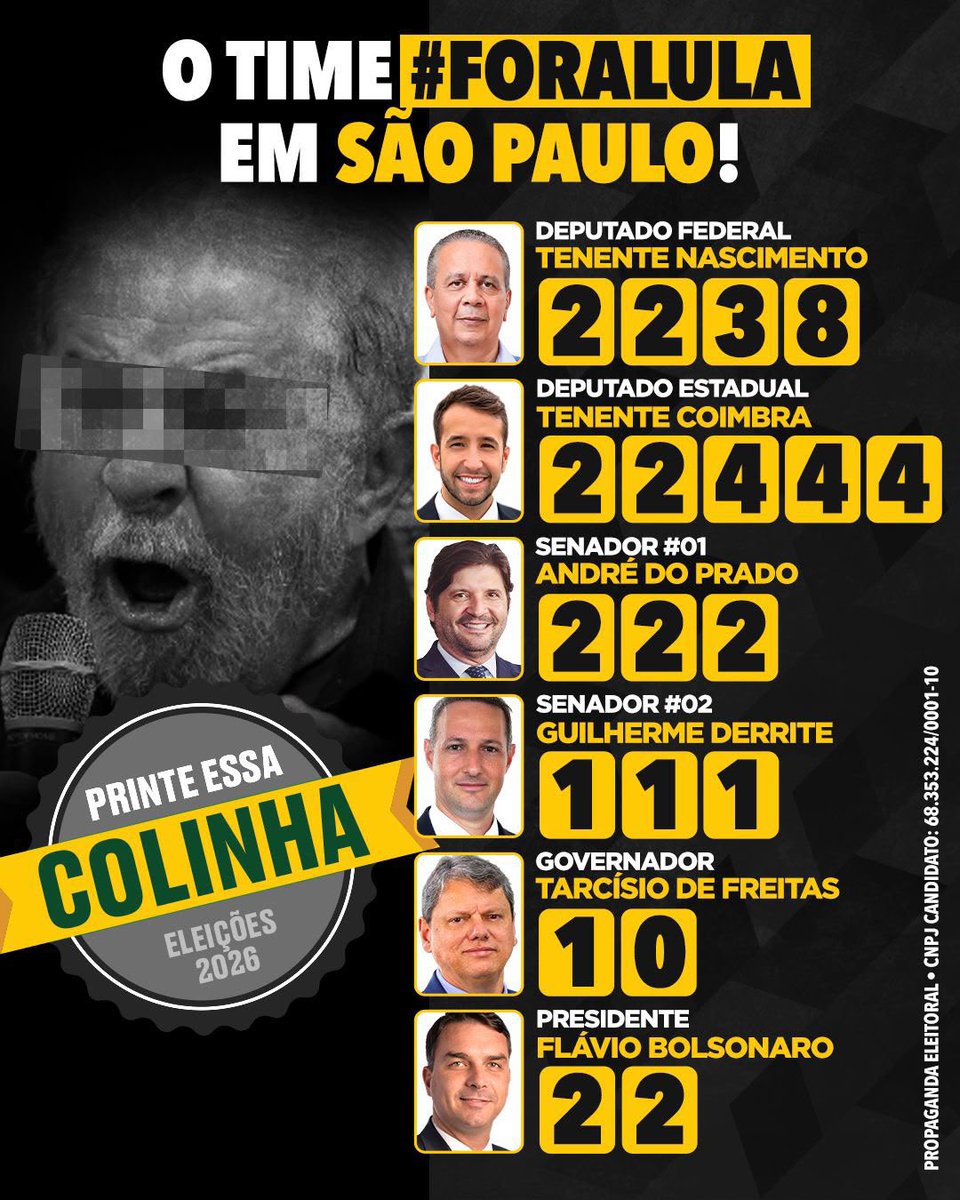 TenNascimentoSP's tweet photo. O que aconteceu hoje foi um verdadeiro
DESRESPEITO! A nossa democracia nunca esteve tão próxima do fim com essa decisão.
Domingo temos a chance de salvar o
Brasil!!!!! https://t.co/F7jwavyg0m