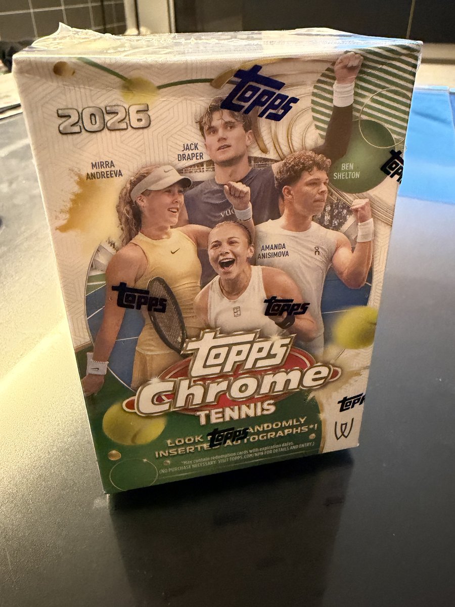 maro5200's tweet photo. 2026 Topps Chrome® Tennis - Value Box https://t.co/izw1iUC7zr