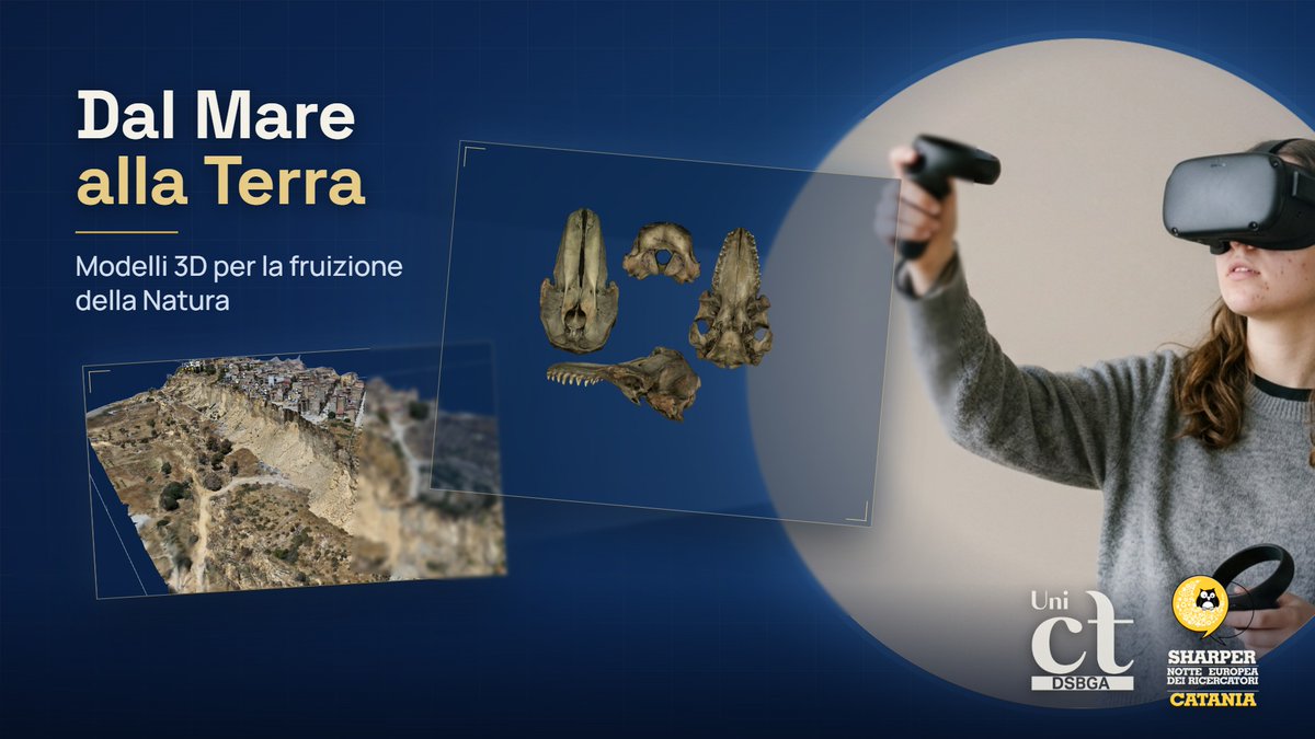 CarmeloFruciano's tweet photo. Whale skulls, dragonflies and 3D goggles: last week our lab brought research to visitors of all ages at #SHARPER Catania, alongside Deborah’s cetacean mini-talk and live scanning. More details at https://t.co/p0uMtYxbEW @unict_it @sharpernight https://t.co/v2SIlSuQ6r
