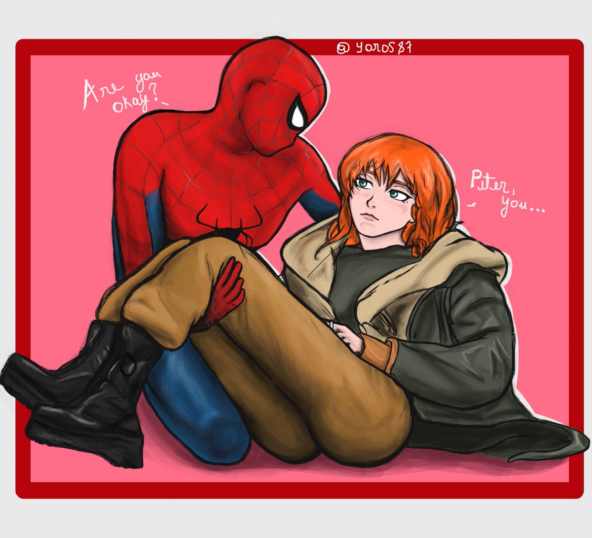 Yoros87's tweet photo. Peter and Jean, two broken hearts that complete each other.
#spiderman #peterjean #artㅤㅤㅤㅤ https://t.co/k3HKQBic2l