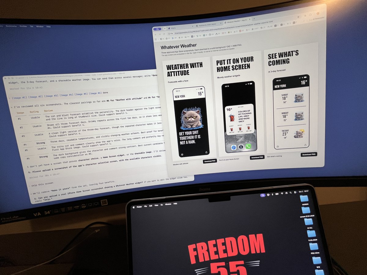 agilelabspl's tweet photo. [useful tool] 
My ChatGPT skill turns App Store link into ready-to-upload screenshots:

• analyzes the app 
• proposes the strongest benefit-focused wording 
• create easy to review &amp; iterate designs
• exports ready for upload PNGs

Want to test it &amp; tell me what you think? https://t.co/chVVBU48Lj