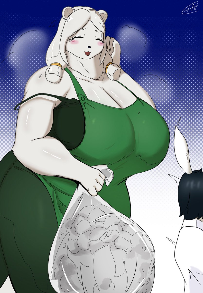 boxuanfausty's tweet photo. 性欲旺盛なしろくまさん　#furryart #nsfw #ケモノ https://t.co/QmHxfLUX2l