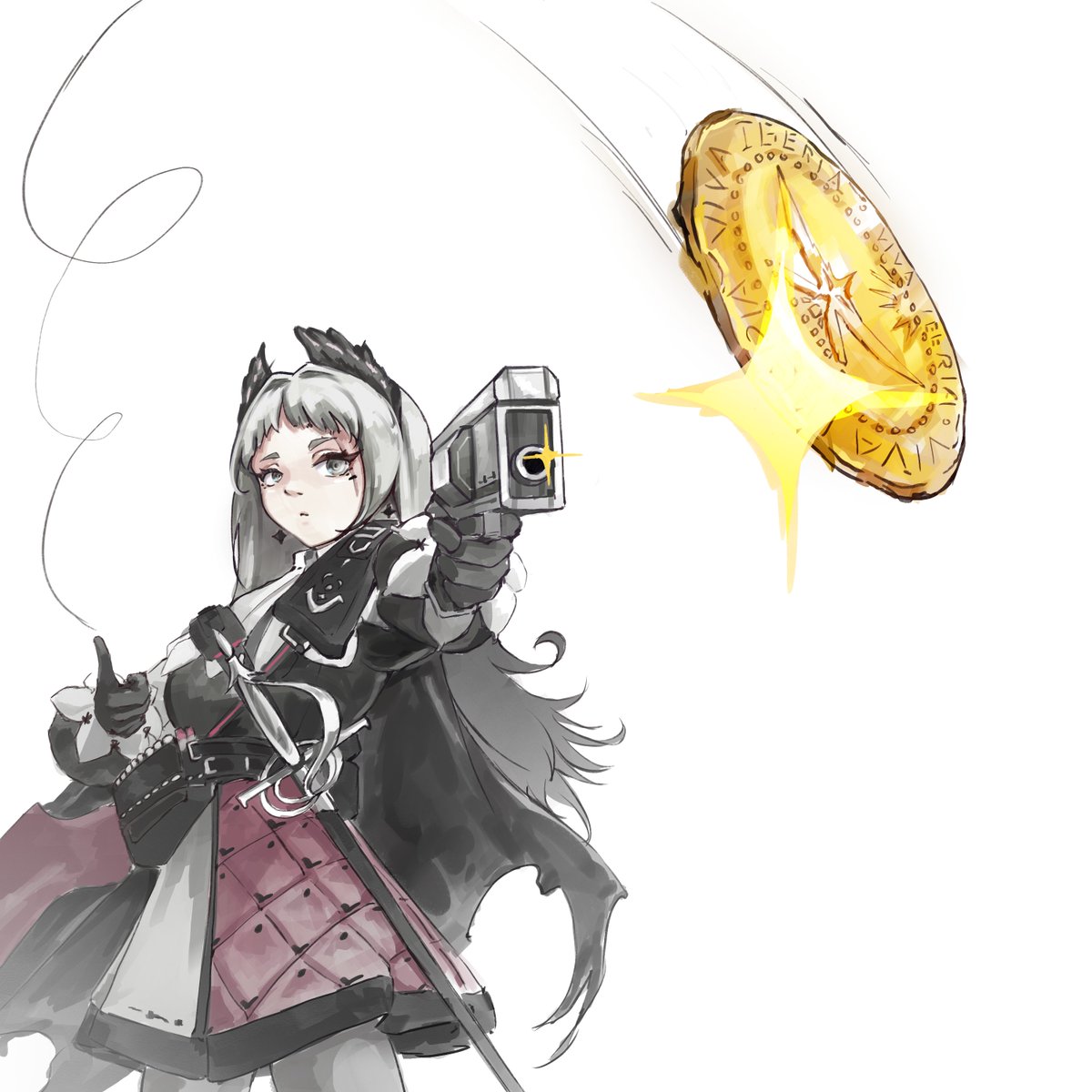 4LK_UQ's tweet photo. Arktober: Day 2

"Coin"
I'm banking on the hope that most of you guys know about ultrakill coin toss. https://t.co/2IiWK1zgaZ