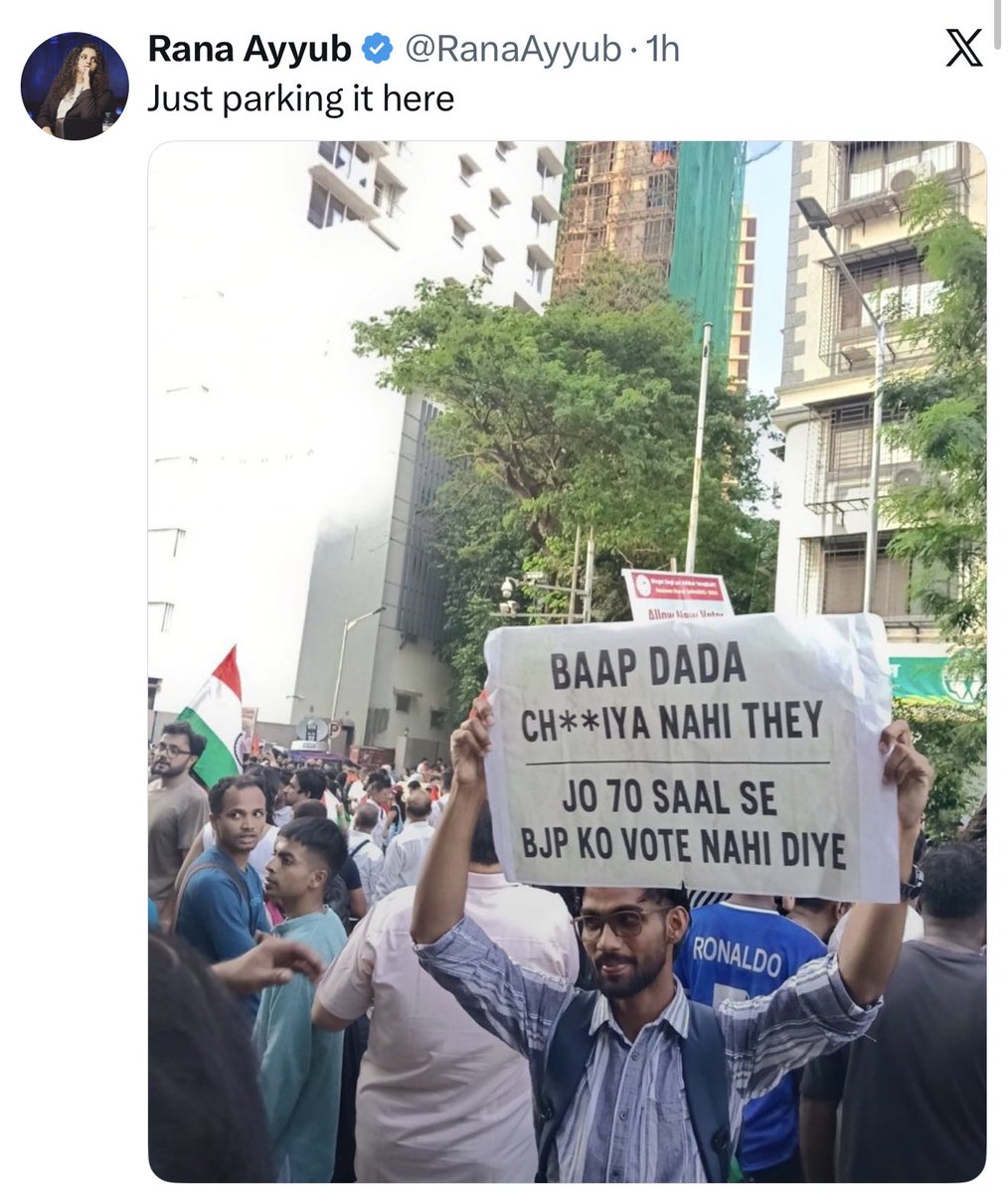 Iyervval's tweet photo. It’s been only 46 years since the BJP was formed. Thankfully this chronologically clueless young man has identified the correct adjective to be applied to his ancestors. Same adjective applies to the photographers ancestors with “maha” &amp; “akhand” prefixed. https://t.co/y9g3AZIWcd