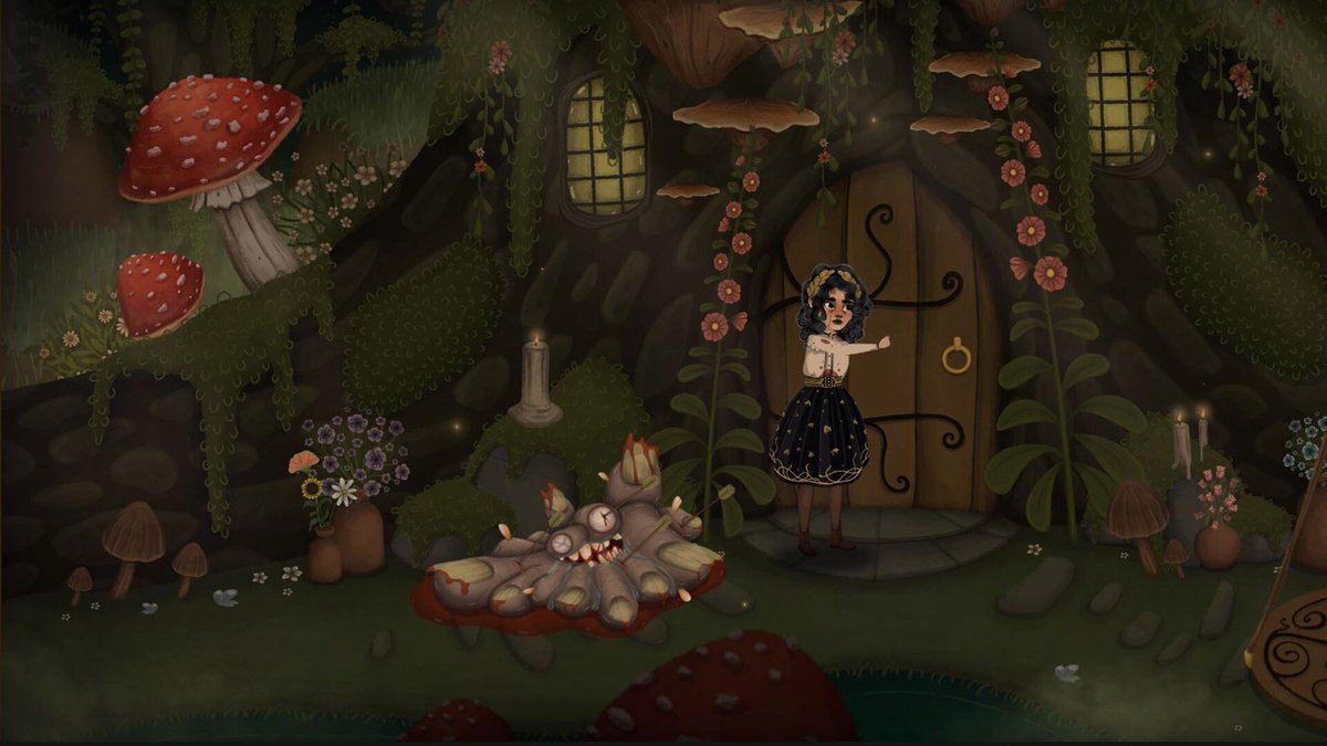 red_recs's tweet photo. Cosy Game Countdown: Allogloom by @allogloom 🍃
Take on the role of Nora who must explore Gruesome Grove and its monstrous inhabitants. In this macabre point and click adventure, do you have what it takes to save the people of your town? Launches 13th Oct!
#indiegame #indiedev https://t.co/dzhHs9Xz2a