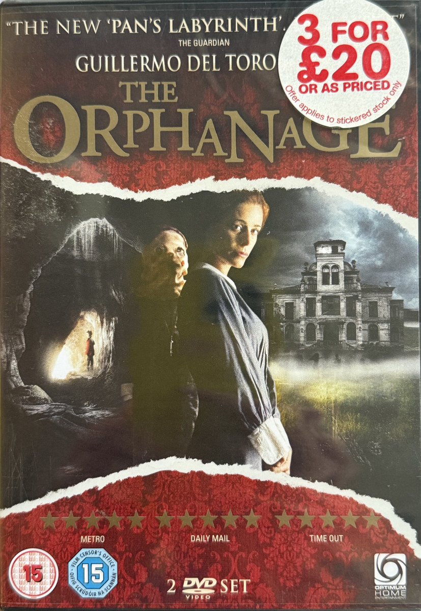 andecoro's tweet photo. No.2 The Orphanage by Guillermo Del Toro … love a charity shop find that’s still in it’s wrapper #DVD #Halloween https://t.co/ENPgj76Z40