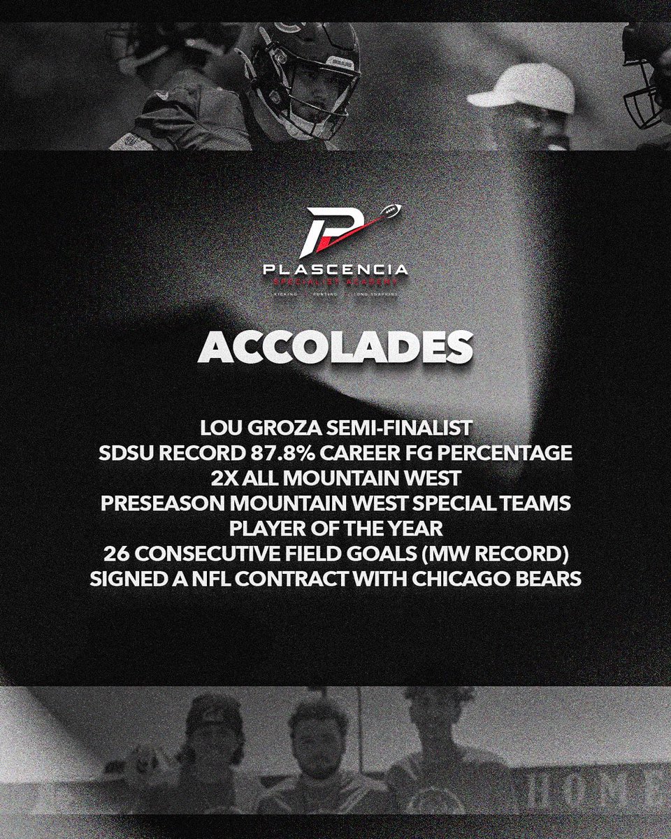 g11plascencia's tweet photo. 🚨 PSA IS HERE.
Plascencia Specialist Academy is officially open. 🏈
🎯 Kicking | Punting | Snapping
📈 Developing the next generation of specialists
📍 Bay Area
🔥 Private & Group Training
The work starts now.
#PSA #PlascenciaSpecialistAcademy #SpecialTeams #Kicking #Punting https://t.co/f7enzKasmv