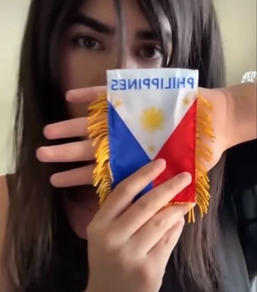 ditzydidlydee's tweet photo. Happy Filipino-American history month! Here’s underscores holding up the Pinoy Pride flag! 
What an ally ☺️🇵🇭❤️ https://t.co/3MysYrWfqH