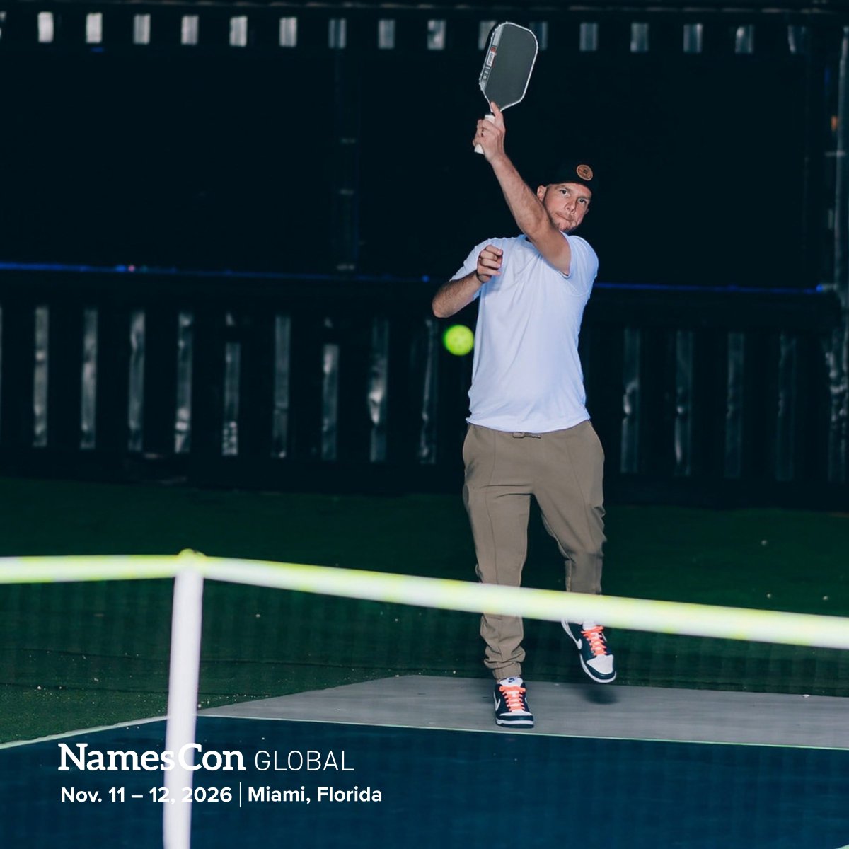 NamesCon's tweet photo. Your first #NamesCon connection could start on the pickleball court!? 

The evening before the main conference kicks off, beginners and experts come together for a tournament you won’t want to miss.

No business cards. No sales pitches. Just friendly competition and face-to-face connections that carry into the conference.

Learn more: https://t.co/hOdDaa6Yfj