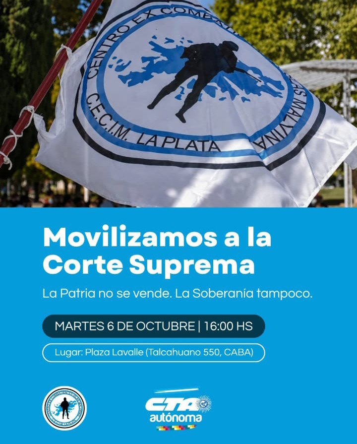 cecimlaplata's tweet photo. MOVILIZAMOS A LA CORTE - Martes a las 16:00 https://t.co/m8C3VH8xWM