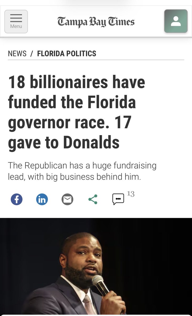 NikkiFried's tweet photo. If you questioned who Byron Donalds would be working for, it won’t be you. https://t.co/JRKCFNoA07