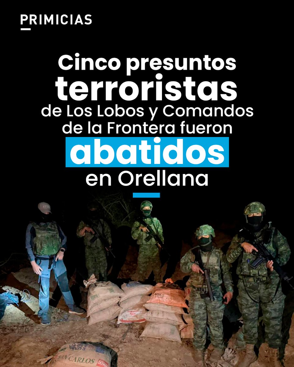 Primicias's tweet photo. El Ministerio de Defensa señaló que Los Lobos y una facción de los Comandos de la Frontera habrían establecido una alianza para operar en la zona y estarían vinculados a la minería ilegal.
https://t.co/e9qpMFQW6q https://t.co/SsfPKZLixS
