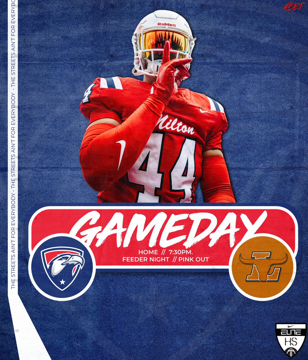 MiltonEagles_FB's tweet photo. “𝑻𝑯𝑬 𝑺𝑻𝑹𝑬𝑬𝑻𝑺 𝑨𝑰𝑵’𝑻 𝑭𝑶𝑹 𝑬𝑽𝑬𝑹𝒀𝑩𝑶𝑫𝒀” - @CoachWillyMath #𝙊𝙣𝙚𝙊𝙥𝙩𝙞𝙤𝙣

ᴇᴀɢʟᴇs 🦅 ᴀʀᴇ ʙᴀᴄᴋ ʜᴏᴍᴇ 🏠 ғᴏʀ ᴛʜᴇ ғɪʀsᴛ ᴛɪᴍᴇ ɪɴ ᴀʟᴍᴏsᴛ ᴀ ᴍᴏɴᴛʜ ᴛᴏ ᴛᴀᴋᴇ ᴏɴ ᴛʜᴇ ʟᴀɴɪᴇʀ ʟᴏɴɢʜᴏʀɴs 🐮 ᴛᴏɴɪɢʜᴛ @ 𝟽:𝟹𝟶ᴘᴍ. ɪɴ ᴛʜᴇ 🦅 ᴇᴀɢʟᴇs ɴᴇsᴛ‼️ #𝘽𝙀𝙏

#𝙈𝙥𝙞𝙧𝙚26 | #𝙏𝙝𝙚𝙈𝙫𝙨𝙏𝙝𝙚𝙢
