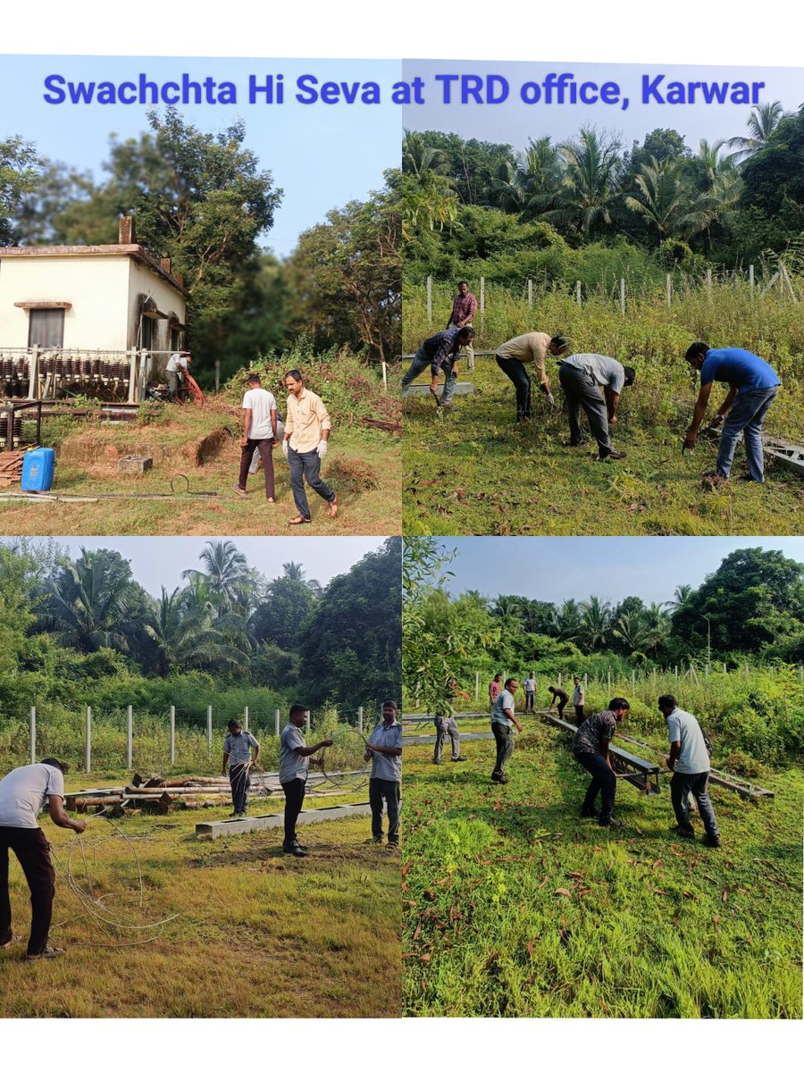 KonkanRailway's tweet photo. #SwachhataHiSeva2026 | ‘Ek Din, Ek Ghanta, Ek Saath’ nationwide simultaneous Shramdaan was conducted at Karwar Station Traction Depot on 01.10.2026, reinforcing the spirit of collective responsibility towards cleanliness.
#SwachhBharat #SadarSeva https://t.co/S7JyYkhU5x
