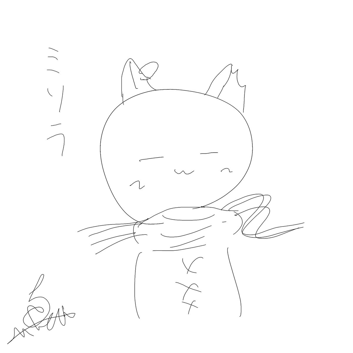 o82kuroe's tweet photo. ミソラﾁｬﾝあげなおし
 #三十秒で雑リア学生お絵描き
@Picannuts109 
メン失🌙 https://t.co/KLffFYmq7W