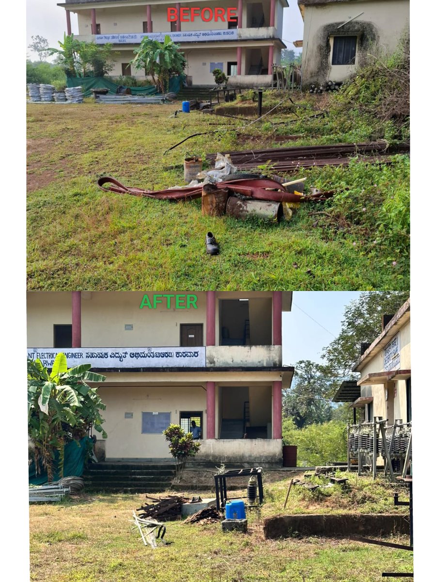 KonkanRailway's tweet photo. #SwachhataHiSeva2026 | ‘Ek Din, Ek Ghanta, Ek Saath’ nationwide simultaneous Shramdaan was conducted at Karwar Station Traction Depot on 01.10.2026, reinforcing the spirit of collective responsibility towards cleanliness.
#SwachhBharat #SadarSeva https://t.co/S7JyYkhU5x