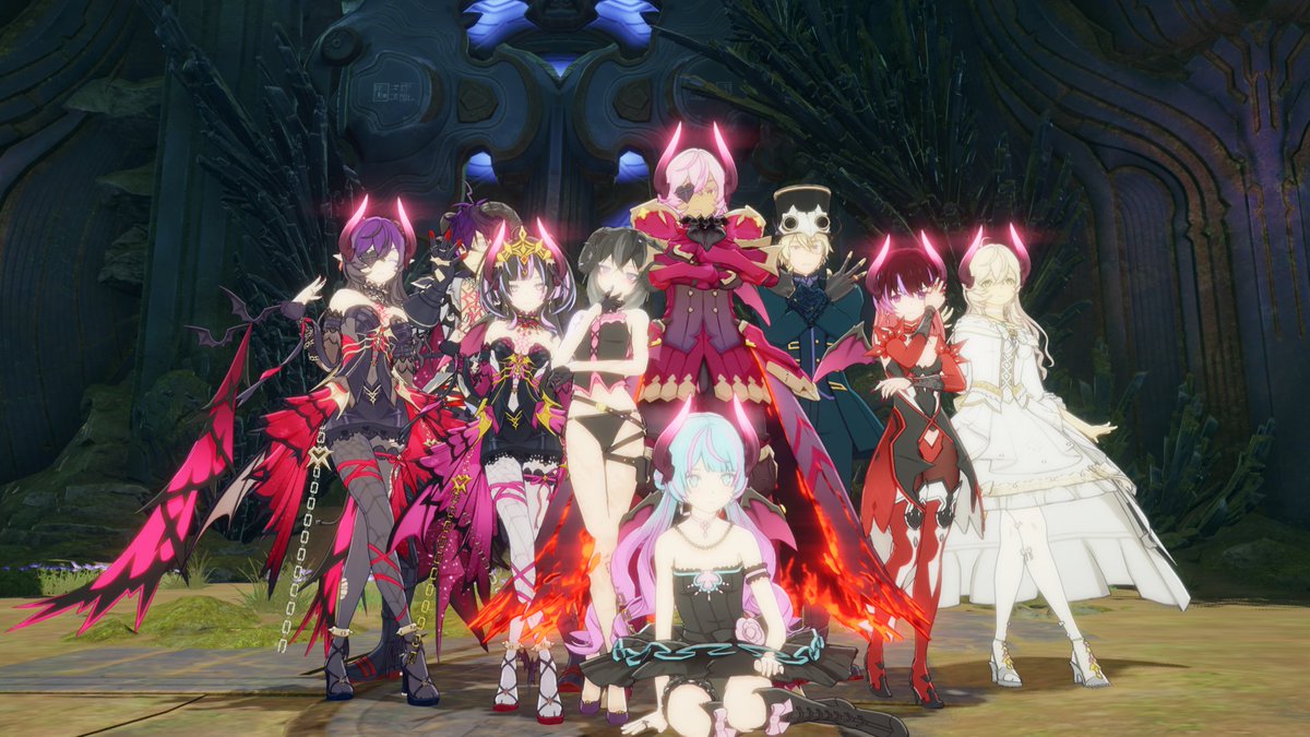LunaBPSR's tweet photo. 魔族イベに参加！
みんなかっこかわいい( *´艸｀)
何気にこの衣装と髪色気に入ったｗ
＃スタレゾSS部魔族　＃スタレゾSS　＃BPSR https://t.co/Qx46N5t2x6