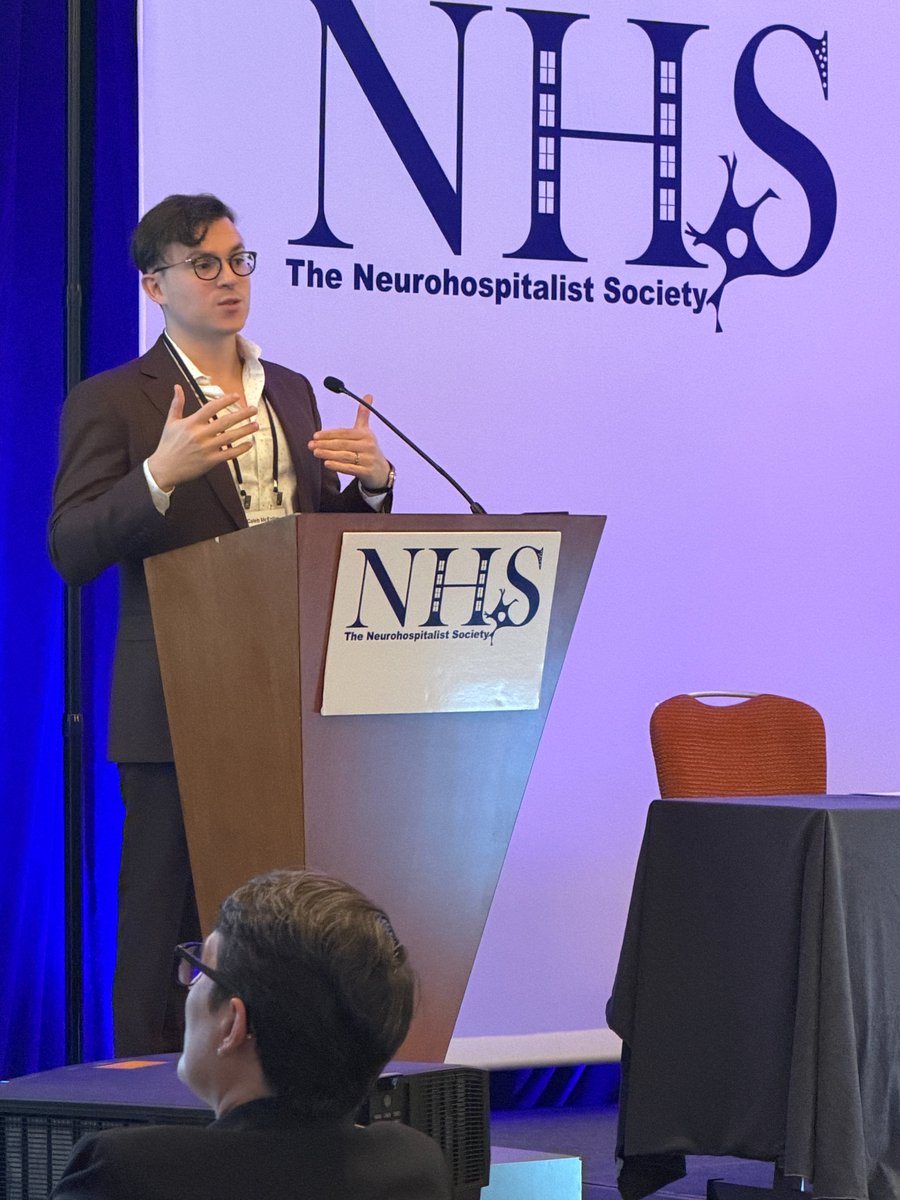 Neurohosp's tweet photo. Up next: Dr. Caleb McEntire on "Neurotoxicity of Cancer Immunotherapy." When these patients deteriorate, neurohospitalists are often the first call. Neurohospitalist 

#Neurotoxicity #NHS2026 https://t.co/vMHMm5t4Bi