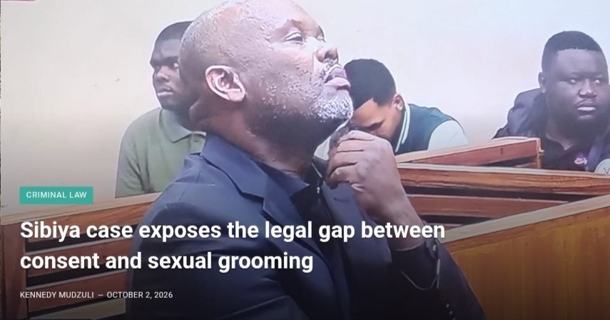 ConvictionZA's tweet photo. 16 or 18? The Sibiya case exposes the legal difference between the age of sexual consent and the age of a child under South African law. Dr Sheena Swemmer explains.
Read more here:
https://t.co/4of5y9he69
#Sibiya #SexualGrooming #ConsentLaw #ChildProtection #Rape #GBV #MrM #CMax