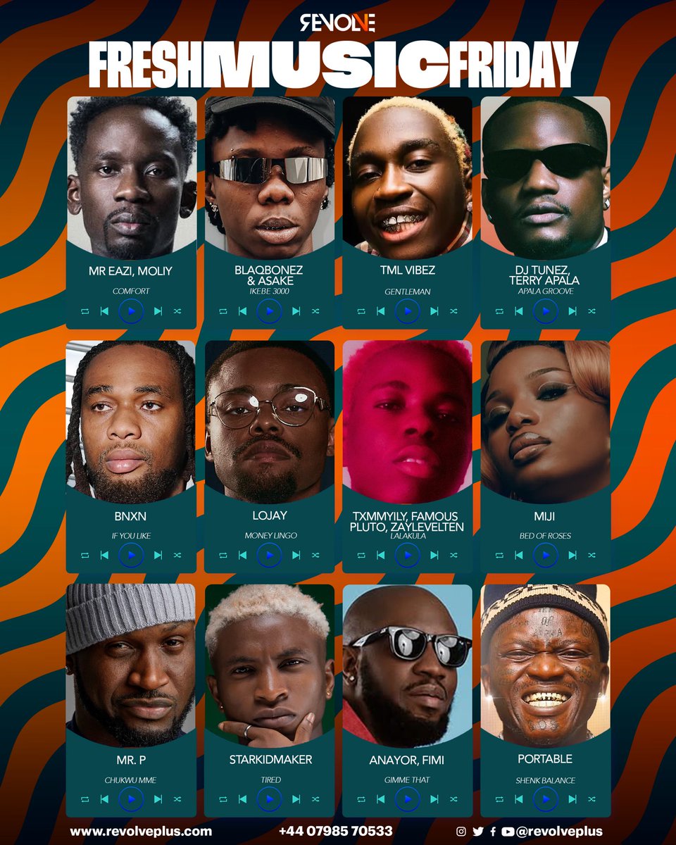 RevolvePlus's tweet photo. Here comes our new music brewed in 9ja🇳🇬. What a way to celebrate your Independence with fresh music 

#revolveplus #newmusic #nigeria #friday https://t.co/G6x2bPj3Az