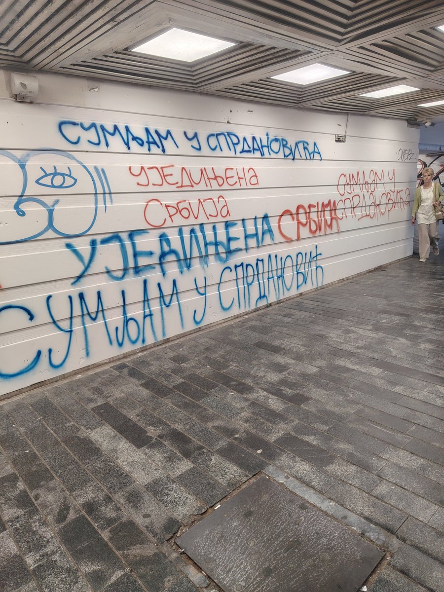 boskobot73's tweet photo. Podzemni prolaz Zeleni Venac...
Pismenost ćacija na redovnom nivou. https://t.co/OzNby5WyWb