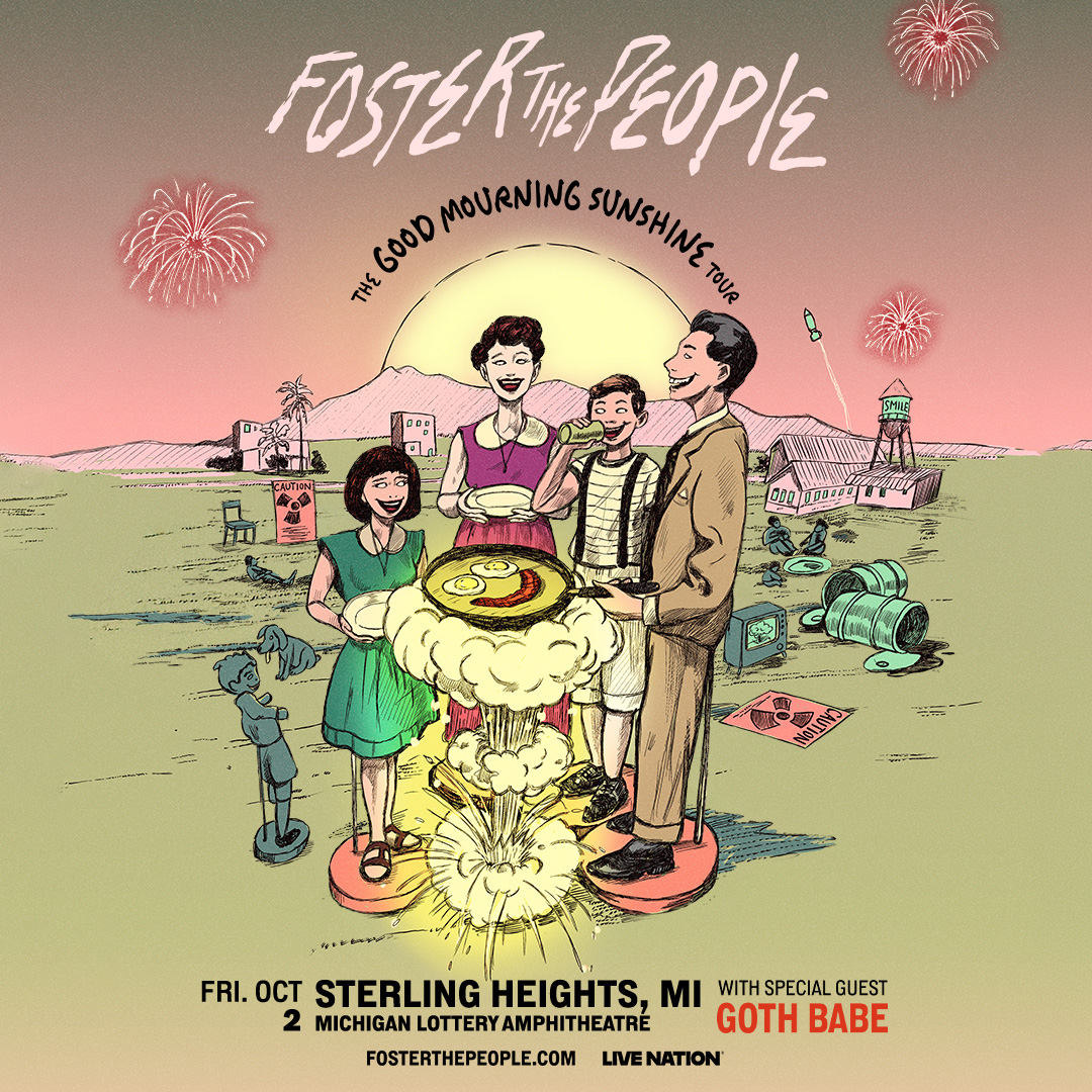 MILotteryAmp's tweet photo. Grab your Best Friend and head to @MILotteryAmp for @fosterthepeople tonight! 🌞 

🍻 Join us for Happy Hour in the Stage Left Lounge!

🚗 Parking - 4:30PM
🚪 Doors - 7:00PM
🎶 Music - 8:00PM
ℹ️ Info - https://t.co/jSYQYQSyc1 https://t.co/l9HD6mE1TB