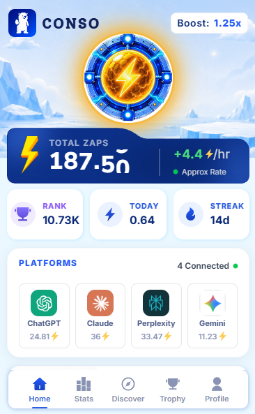 TungLenpc's tweet photo. Just tried the CONSO Extension and really like the simple experience. ⚡

Easy to explore, interact, and keep building with @conso_xyz.

Curious to see what comes next. 🚀
#Conso https://t.co/SMy3VxGlrb